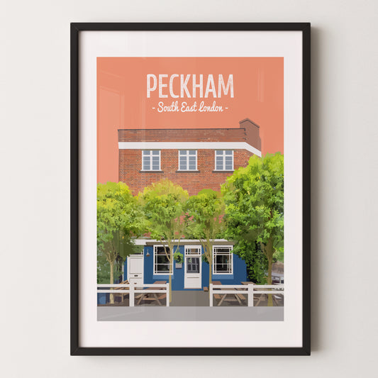 Peckham print, The Montpelier pub
