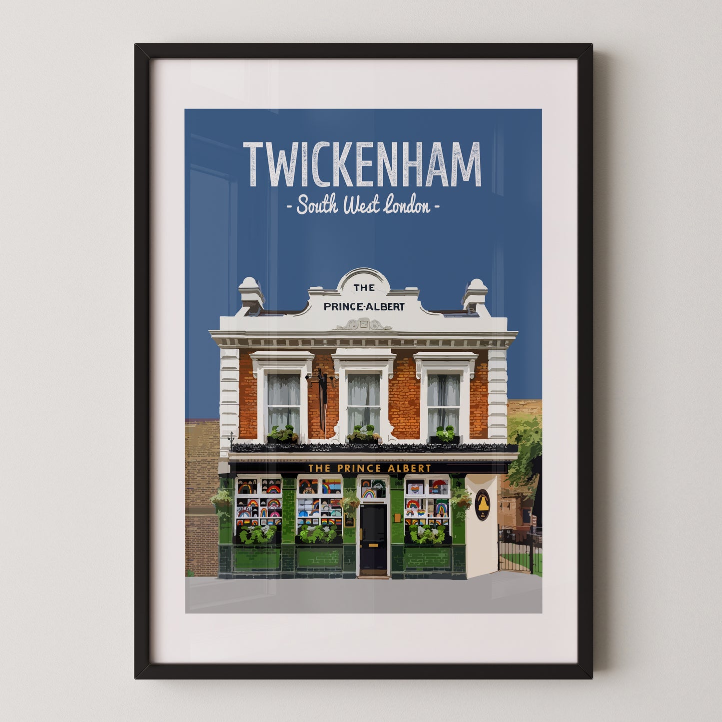 Twickenham print, The Prince Albert pub