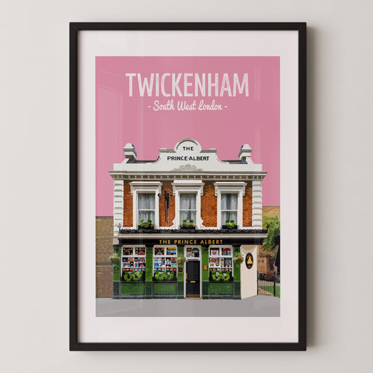 Twickenham print, The Prince Albert pub