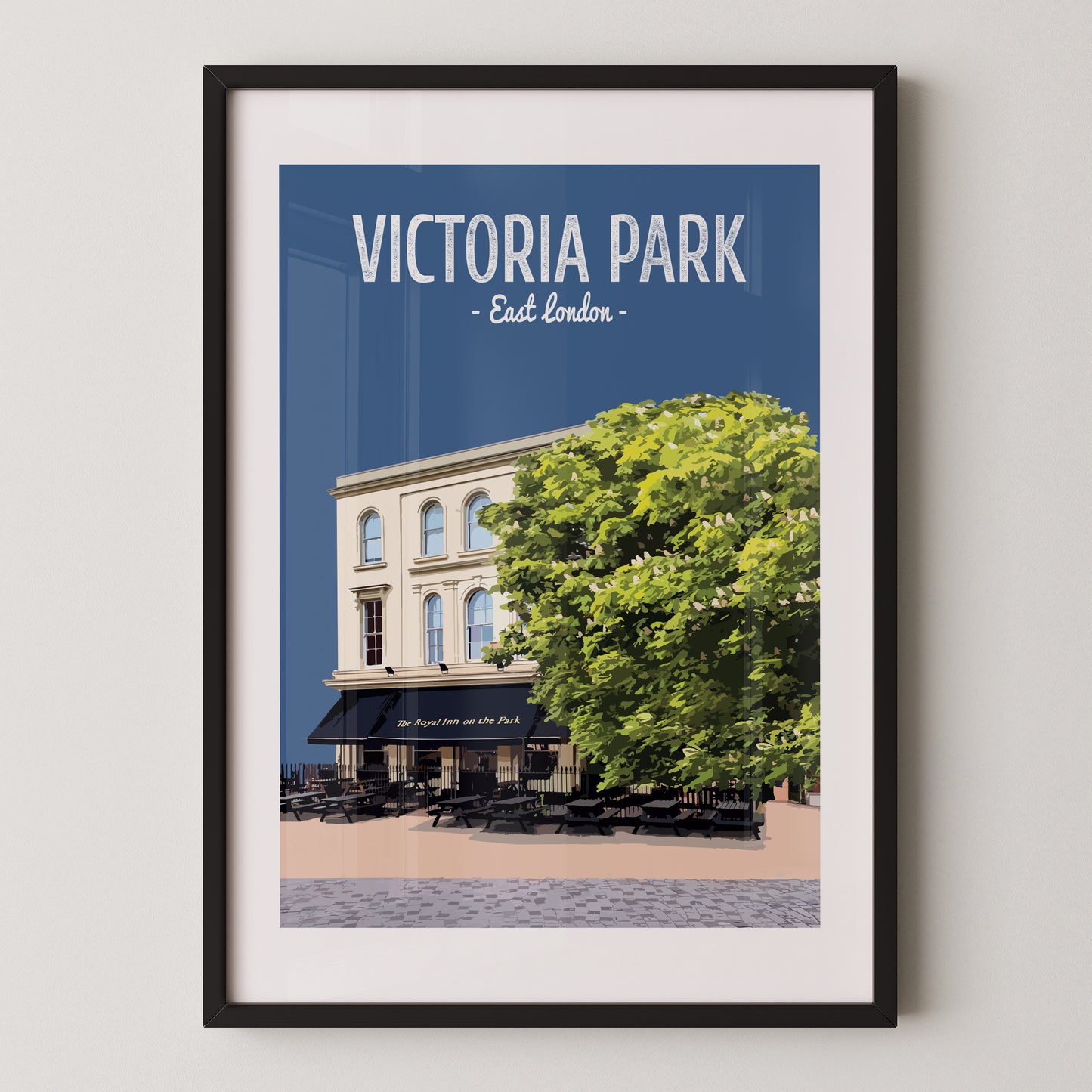 Victoria Park print, The Royal Inn on The Park pub