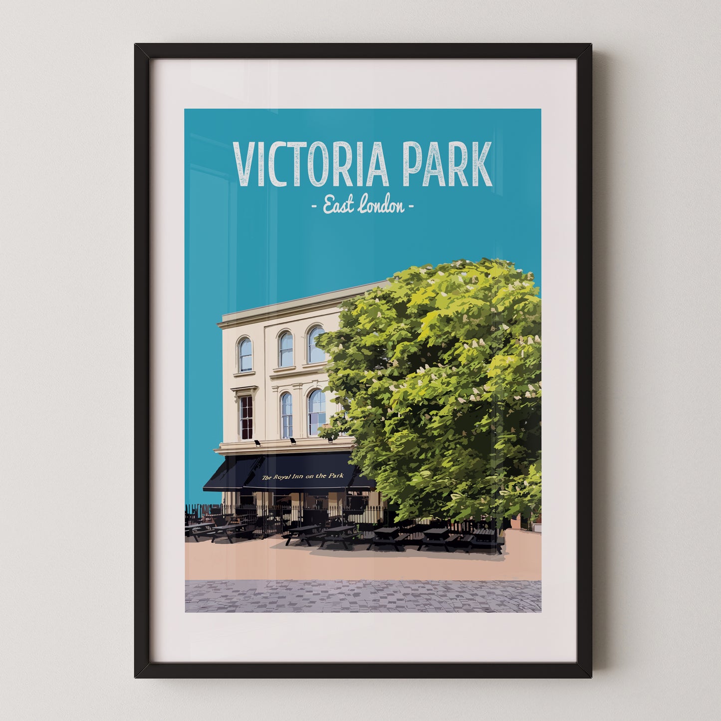 Victoria Park print, The Royal Inn on The Park pub