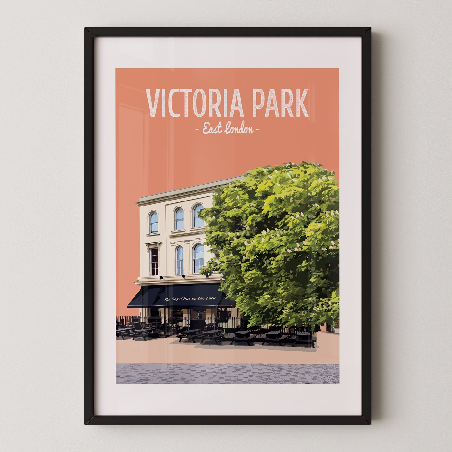 Victoria Park print, The Royal Inn on The Park pub