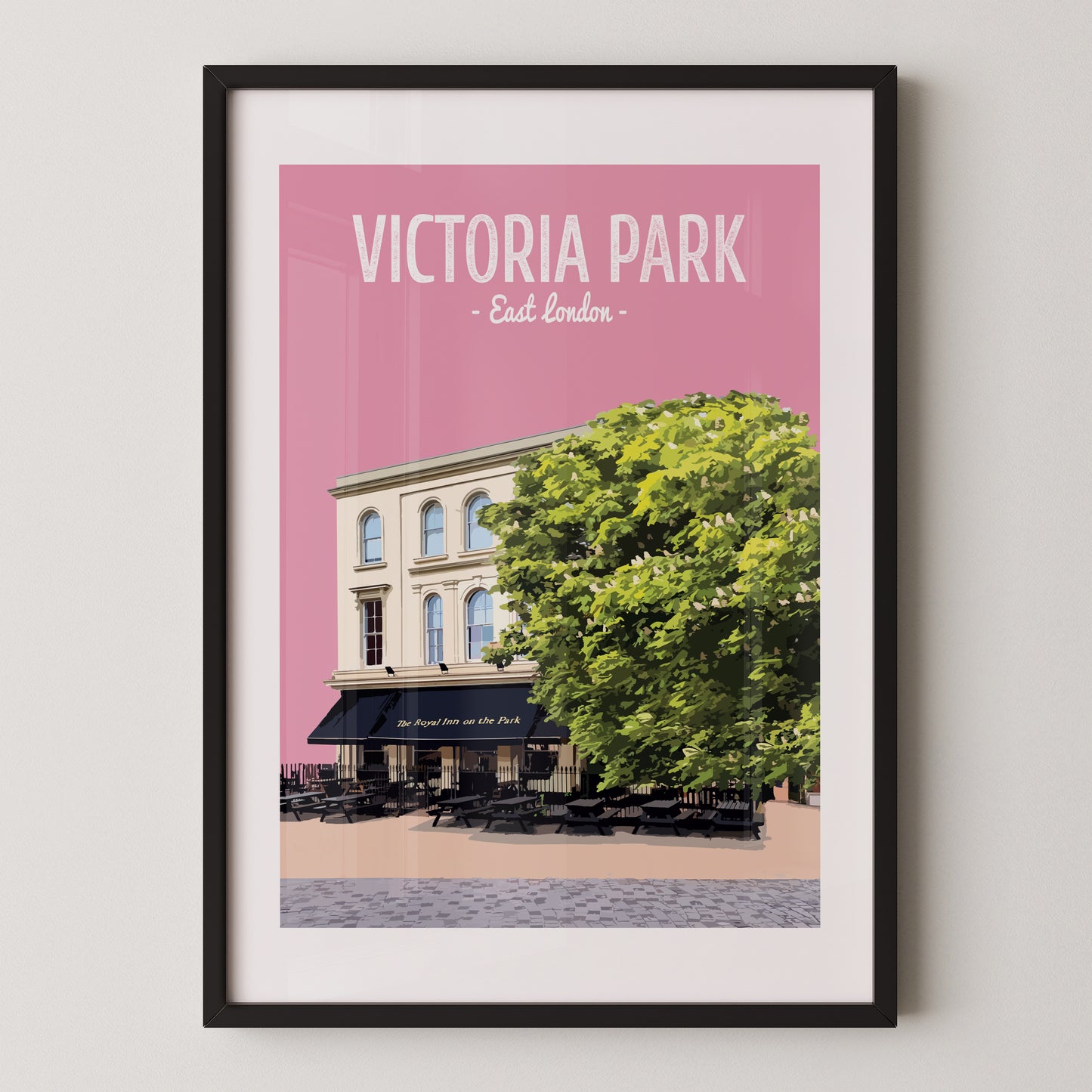 Victoria Park print, The Royal Inn on The Park pub