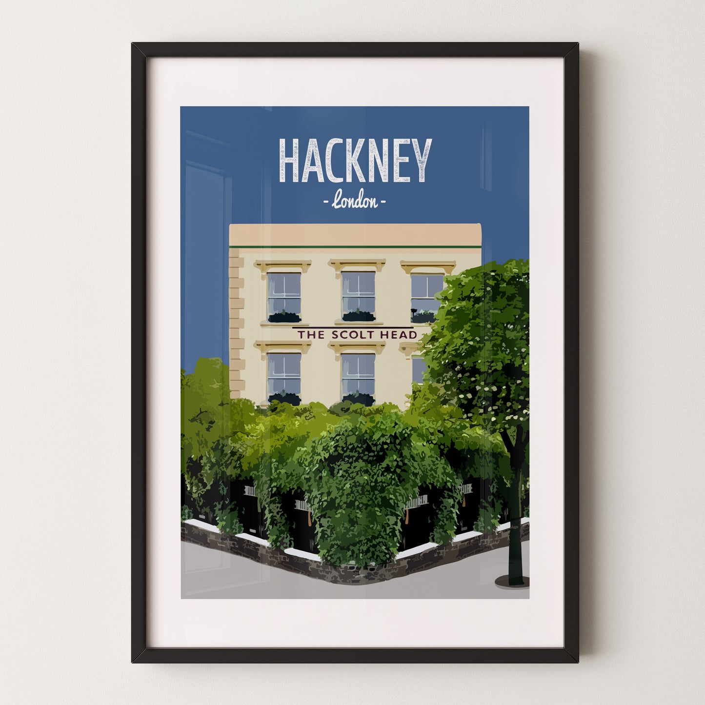 Hackney print, The Scolt Head pub