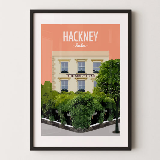 Hackney print, The Scolt Head pub