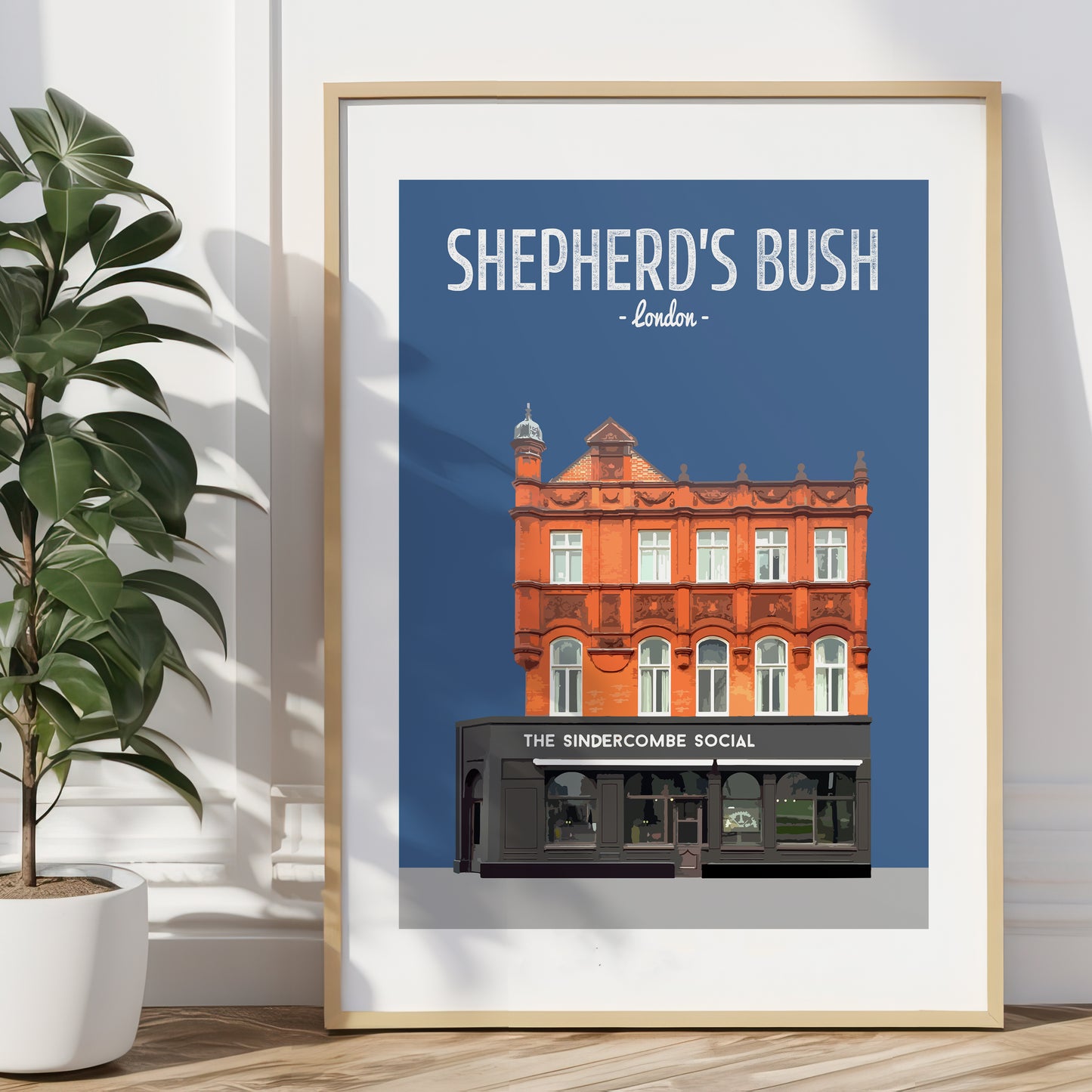 Shepherd's Bush print, The Sindercombe Social