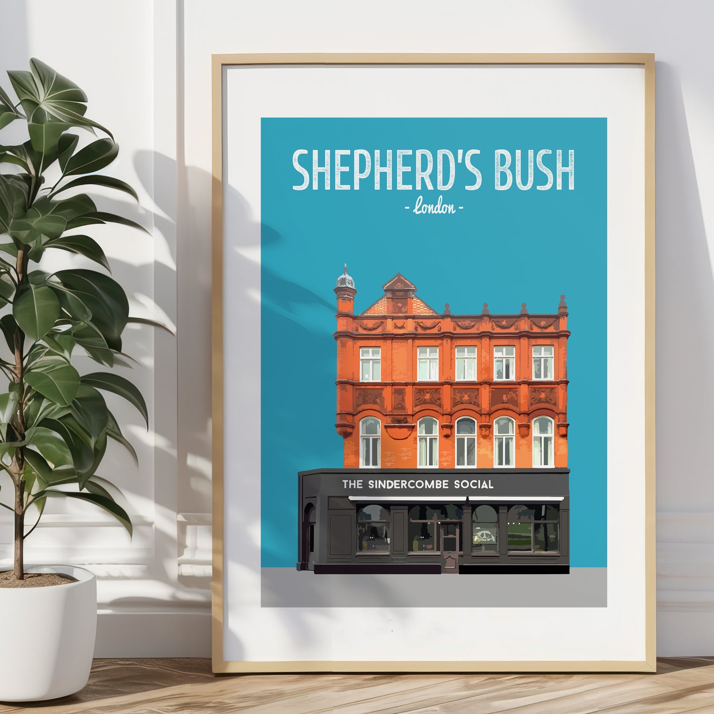 Shepherd's Bush print, The Sindercombe Social