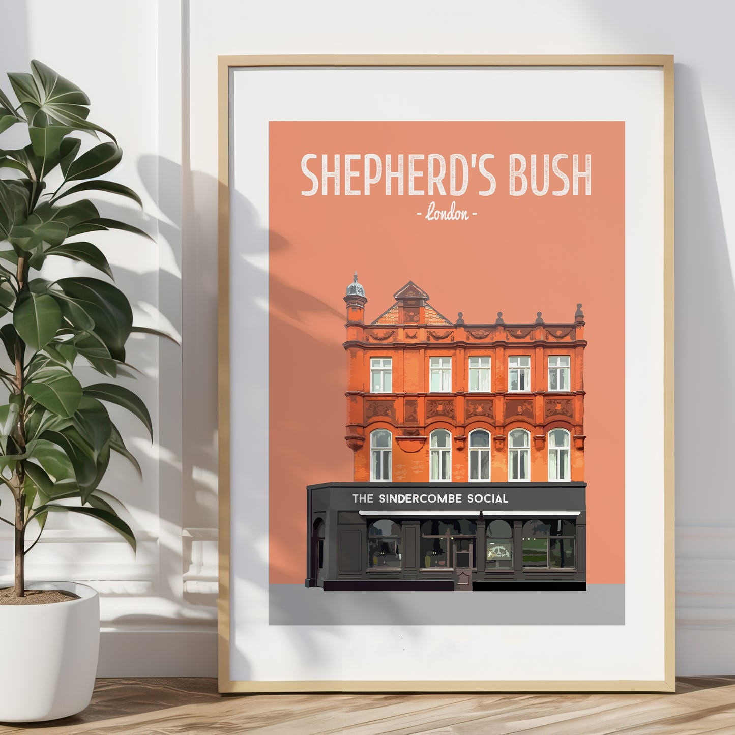 Shepherd's Bush print, The Sindercombe Social