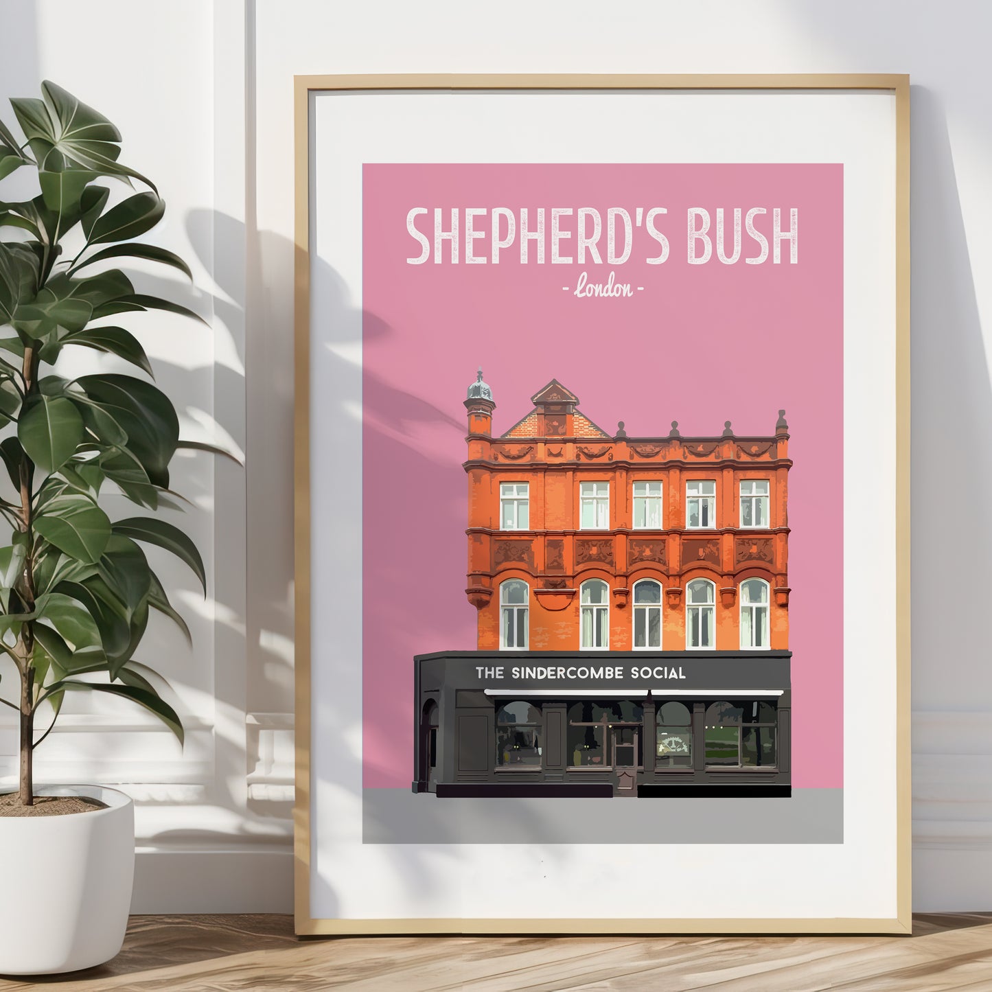 Shepherd's Bush print, The Sindercombe Social