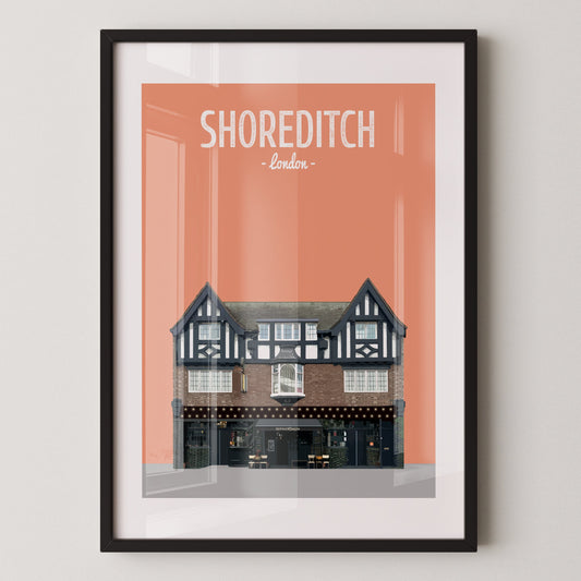 Shoreditch print, The Spread Eagle pub