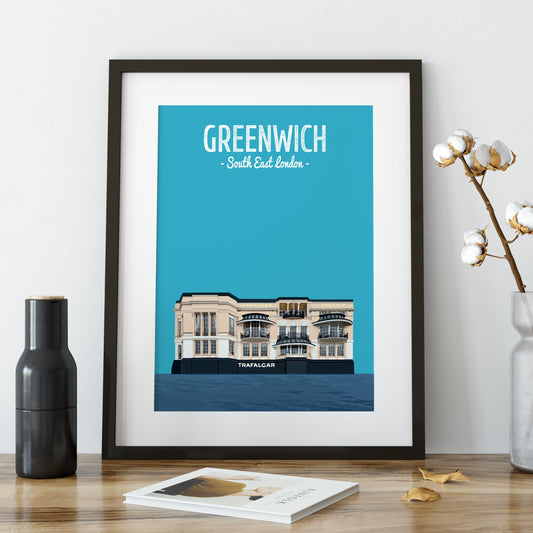 Greenwich print, The Trafalgar pub