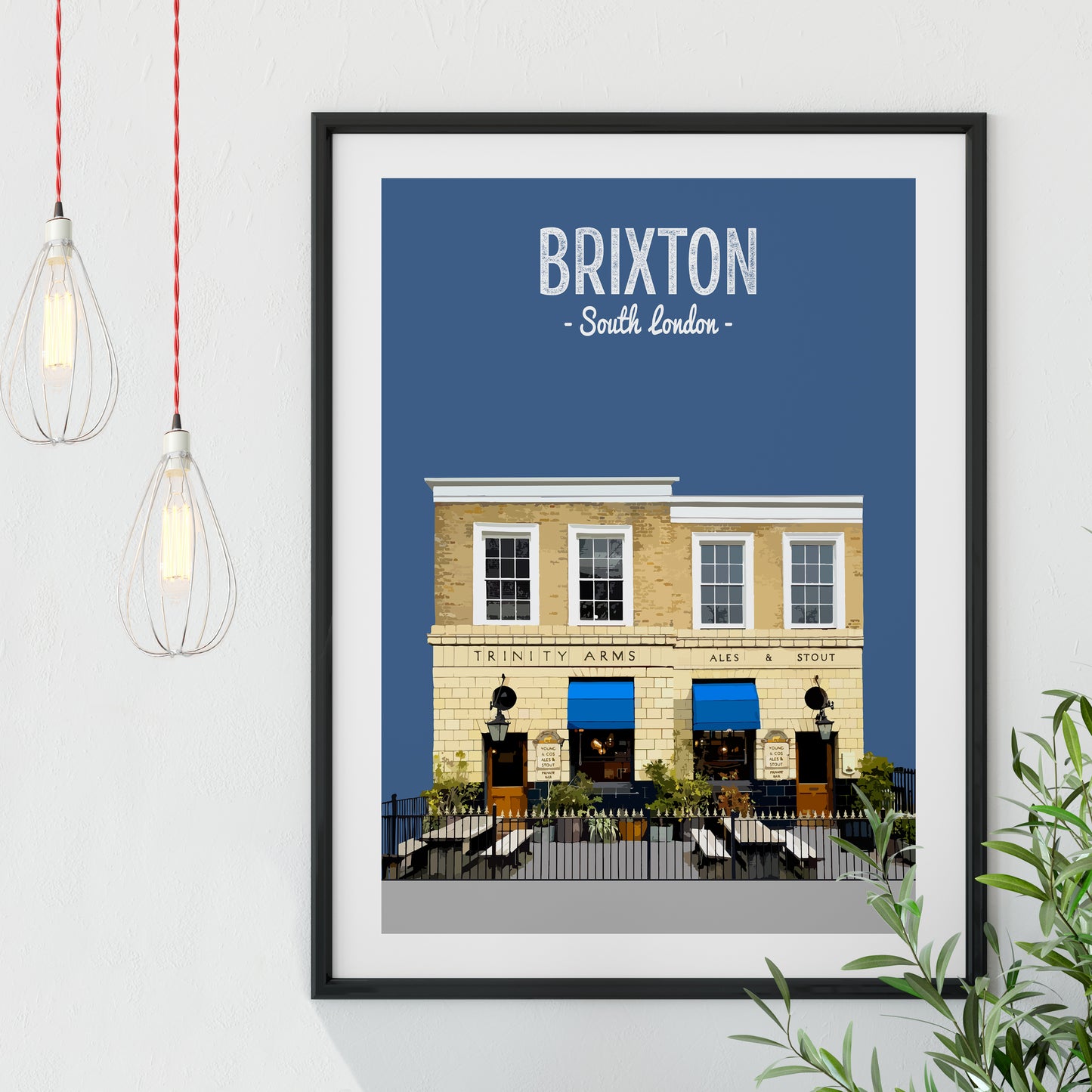 Brixton print, The Trinity Arms pub