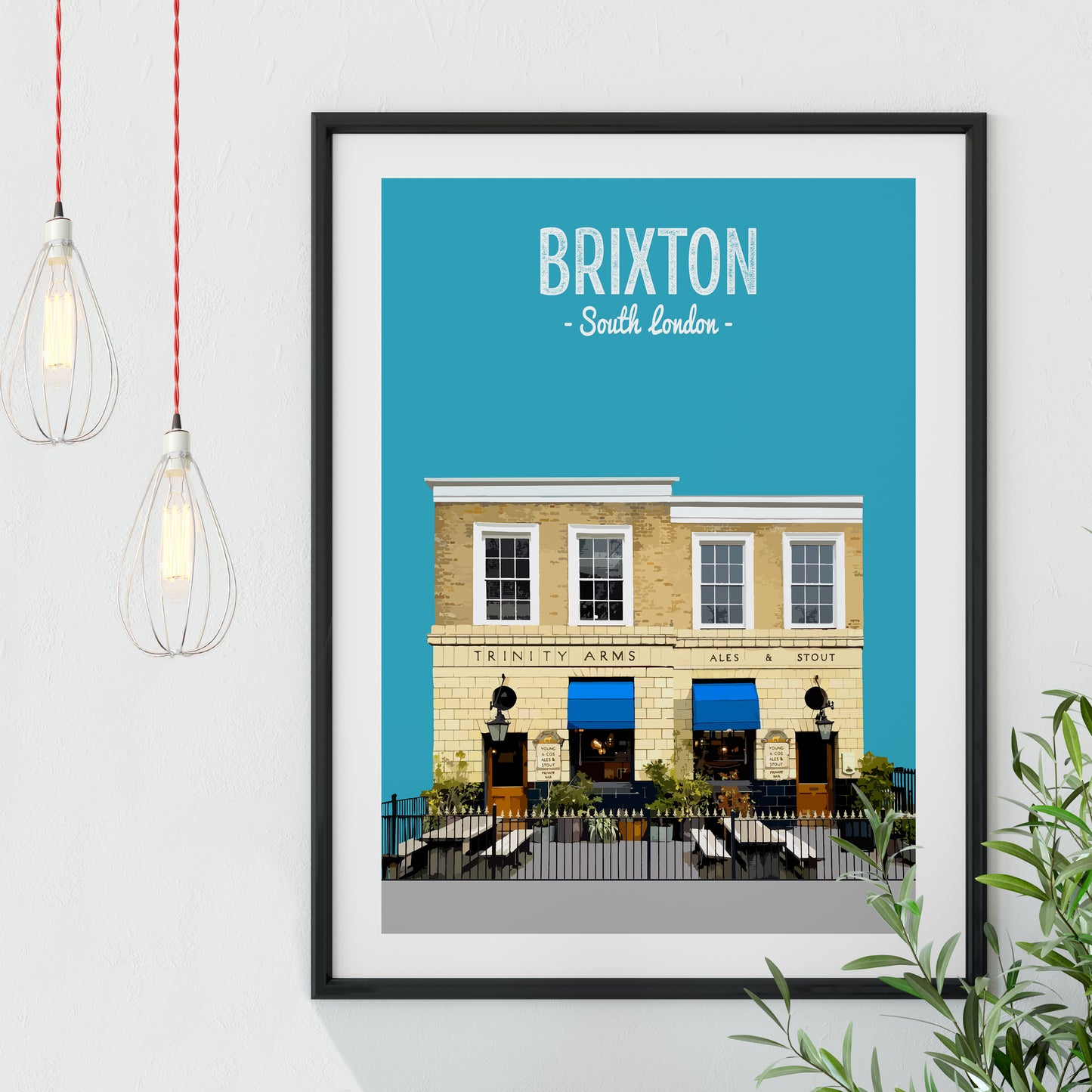 Brixton print, The Trinity Arms pub