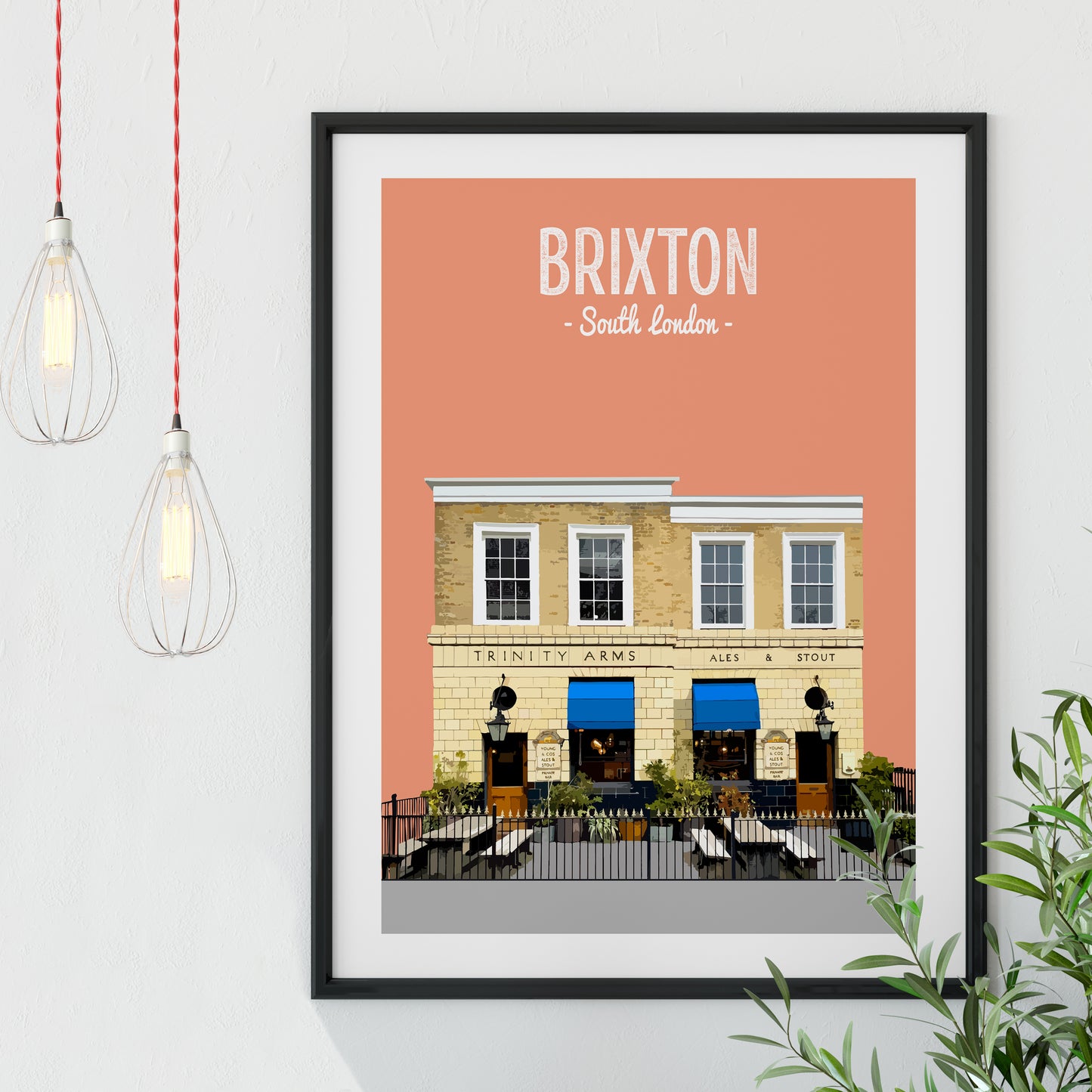 Brixton print, The Trinity Arms pub