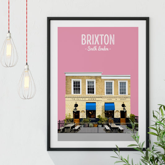 Brixton print, The Trinity Arms pub