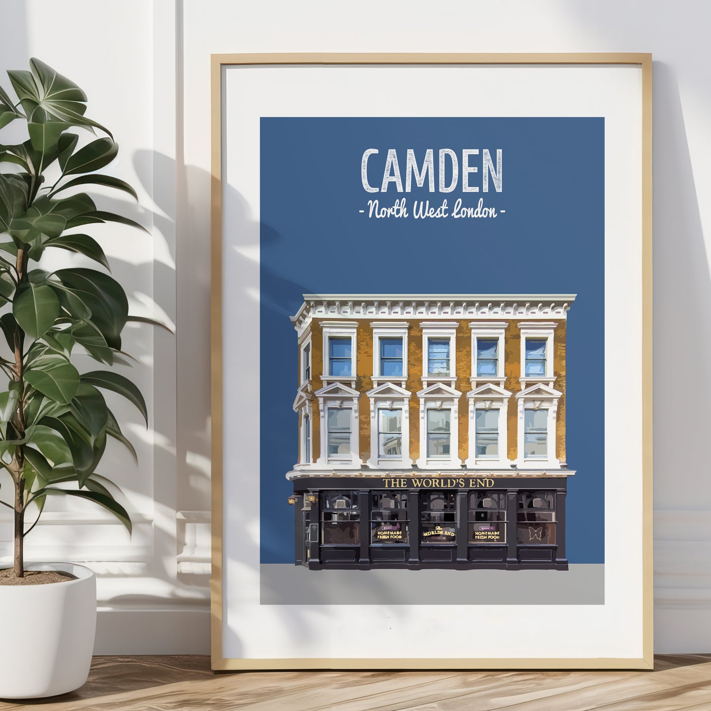 Camden print, The Worlds End pub