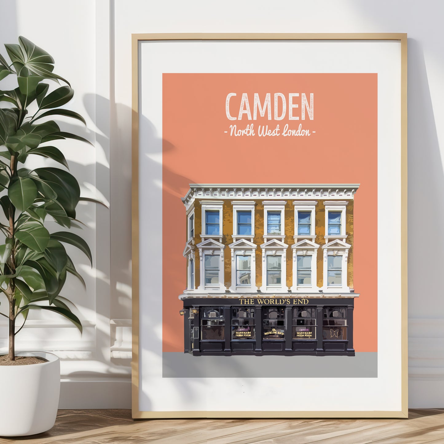 Camden print, The Worlds End pub