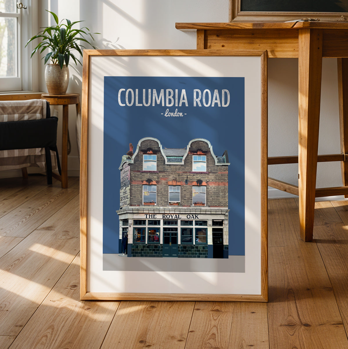 Columbia Road print, The Royal Oak pub