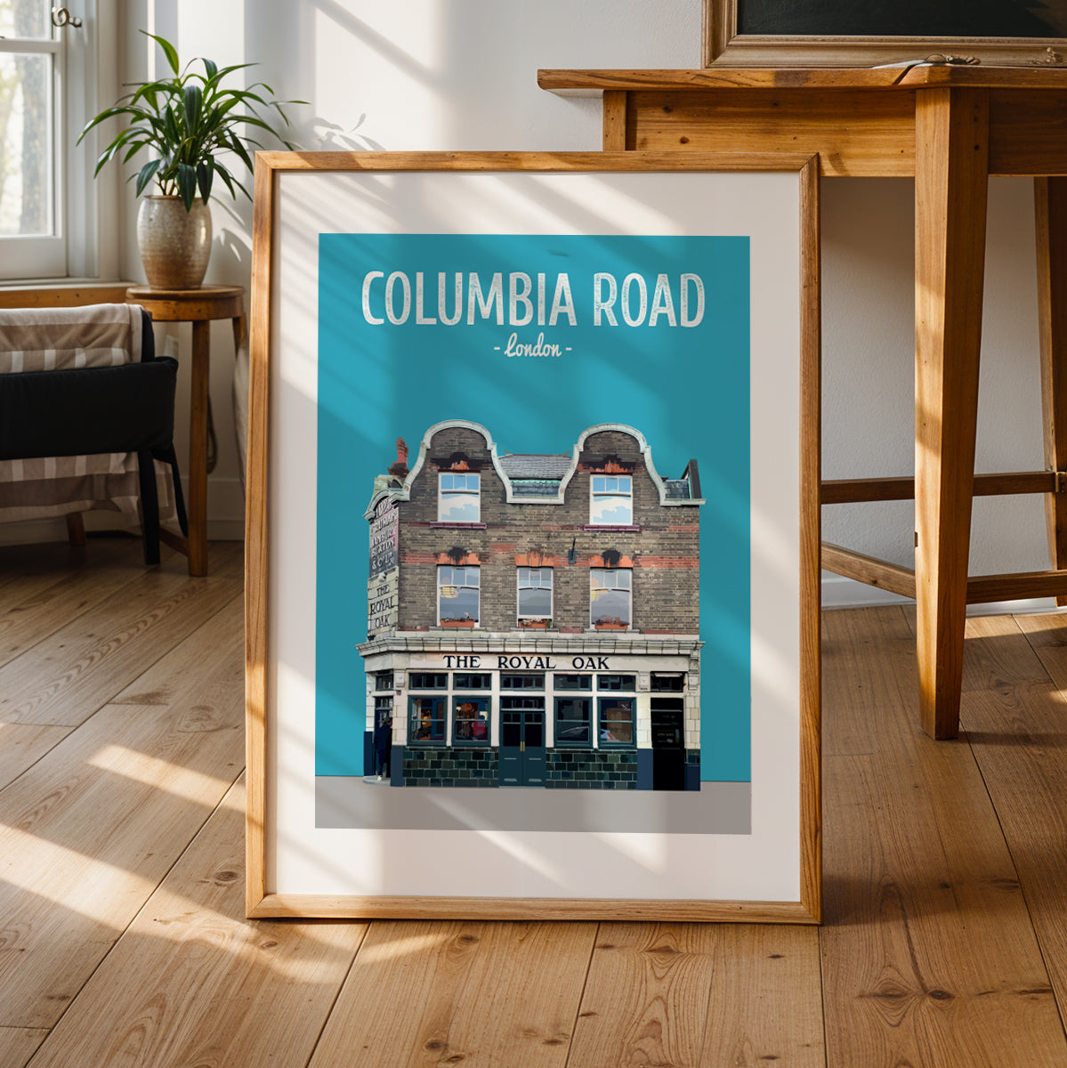 Columbia Road print, The Royal Oak pub