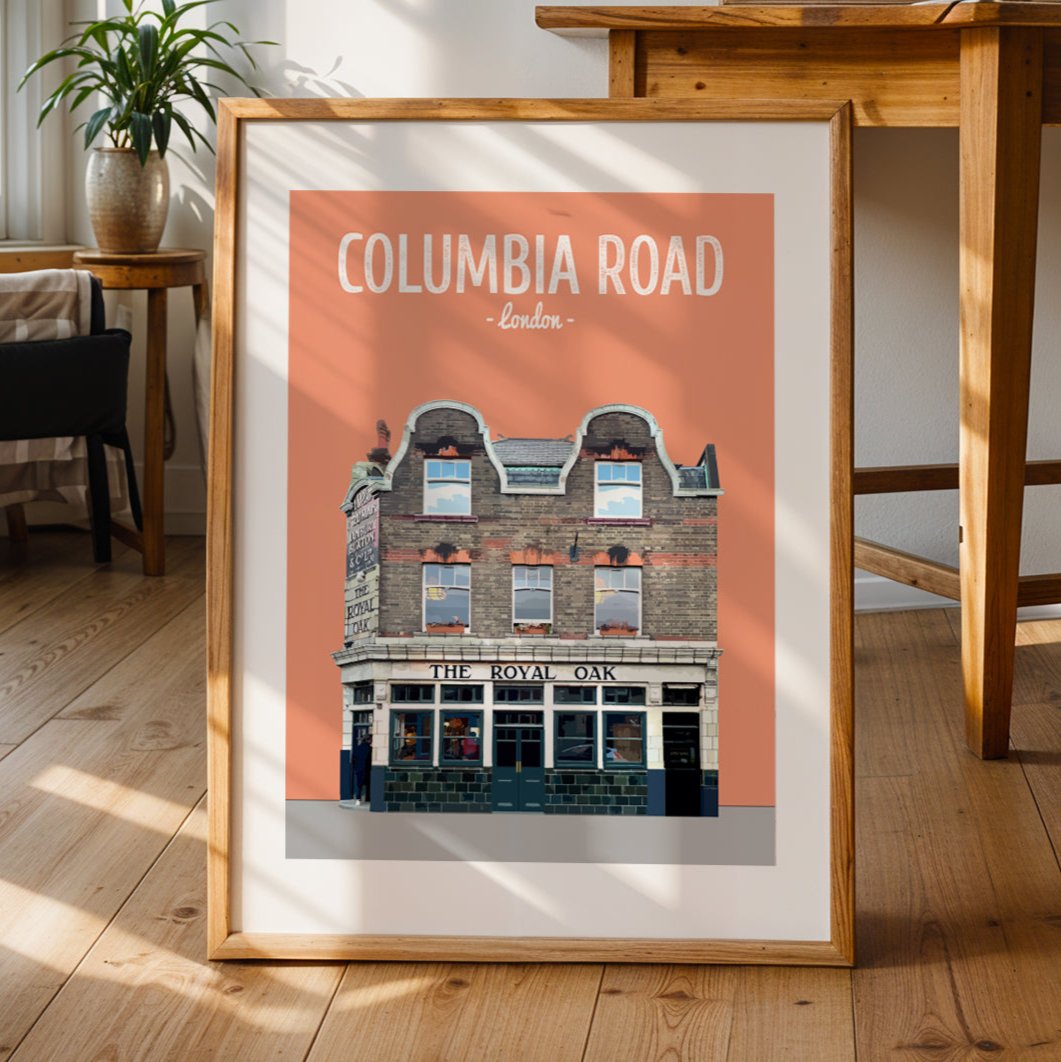 Columbia Road print, The Royal Oak pub