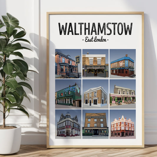 Walthamstow pubs print