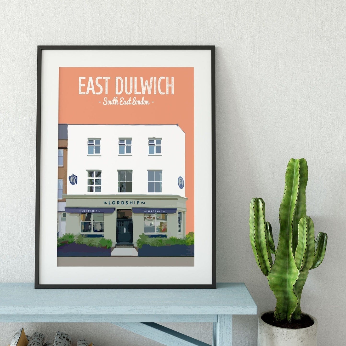 East Dulwich print, The Lordship pub