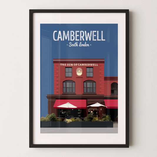 Camberwell print, The Sun of Camberwell pub
