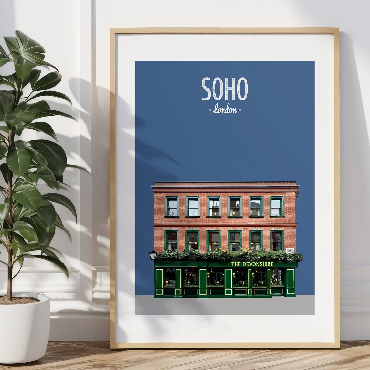 Soho print, The Devonshire pub