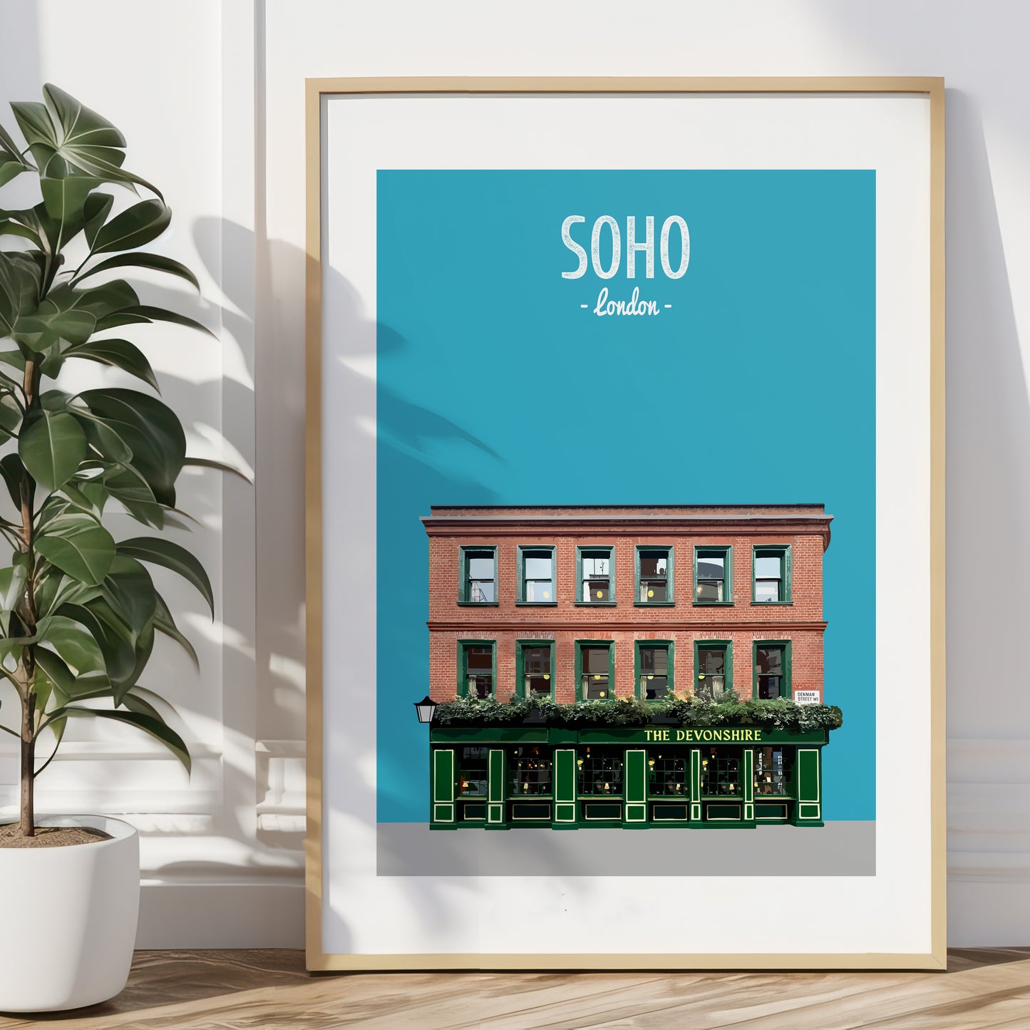 Soho print, The Devonshire pub