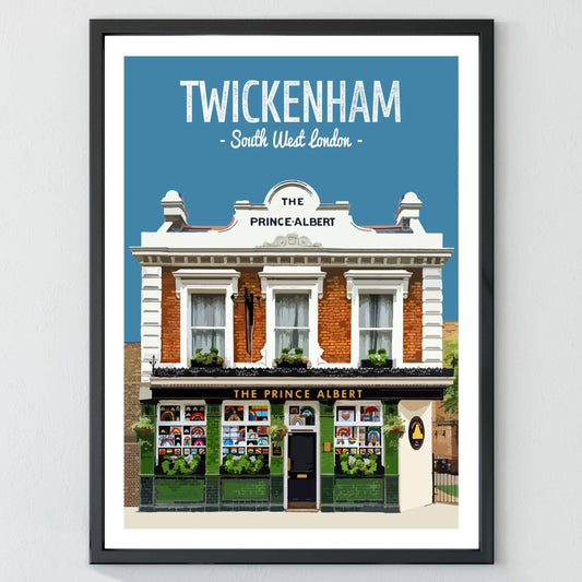 Twickenham print, The Prince Albert pub