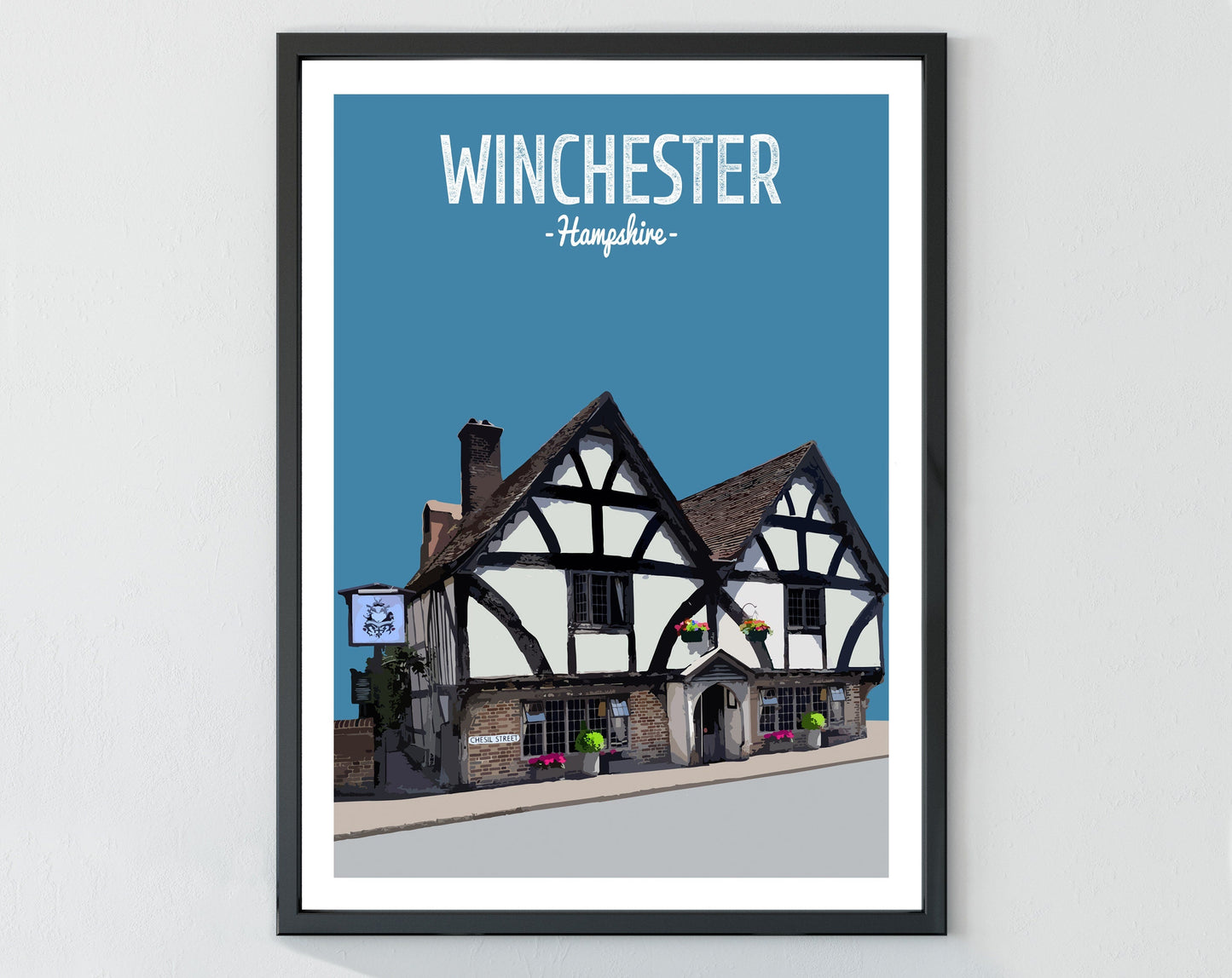 Winchester print, The Chesil Rectory pub