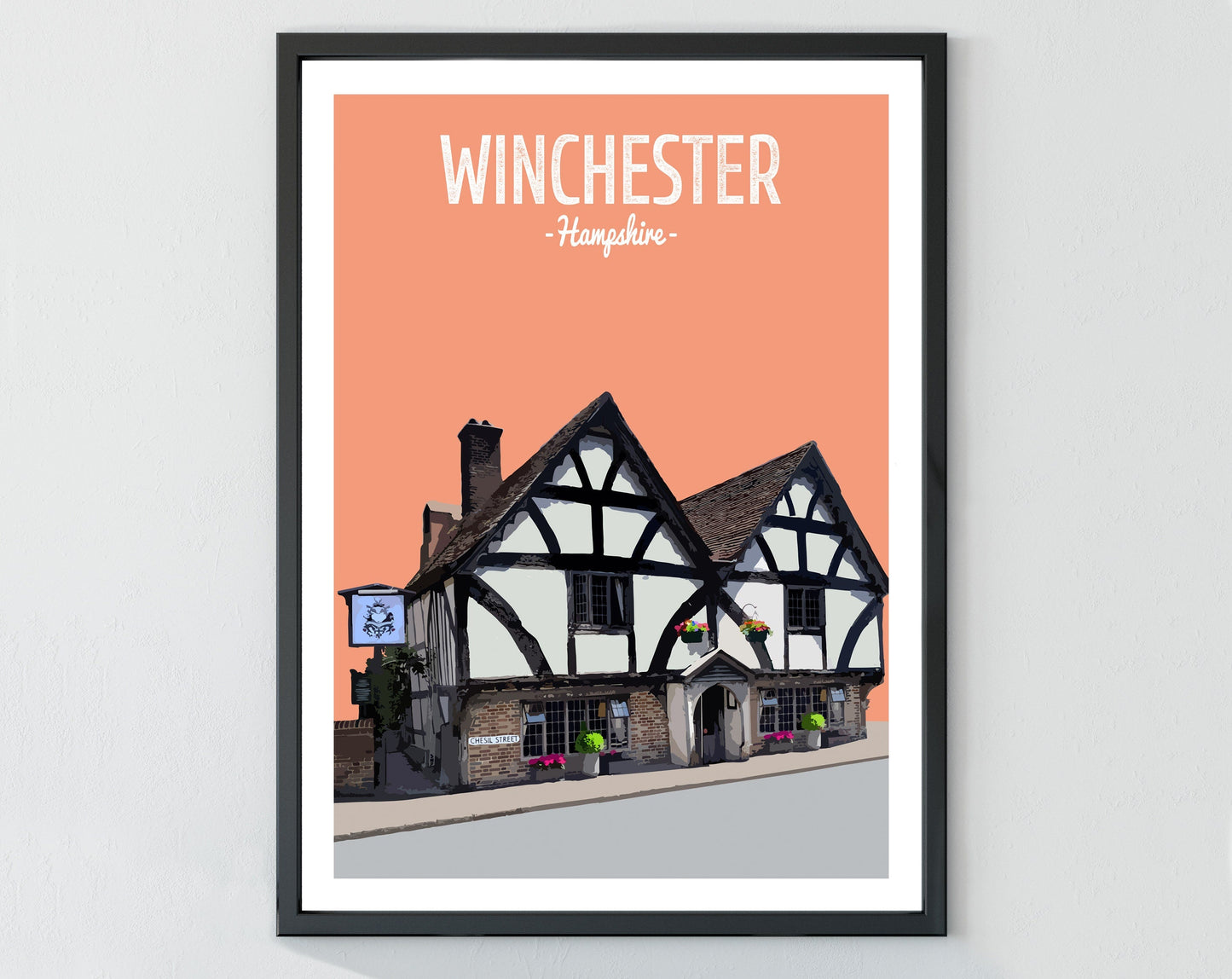 Winchester print, The Chesil Rectory pub