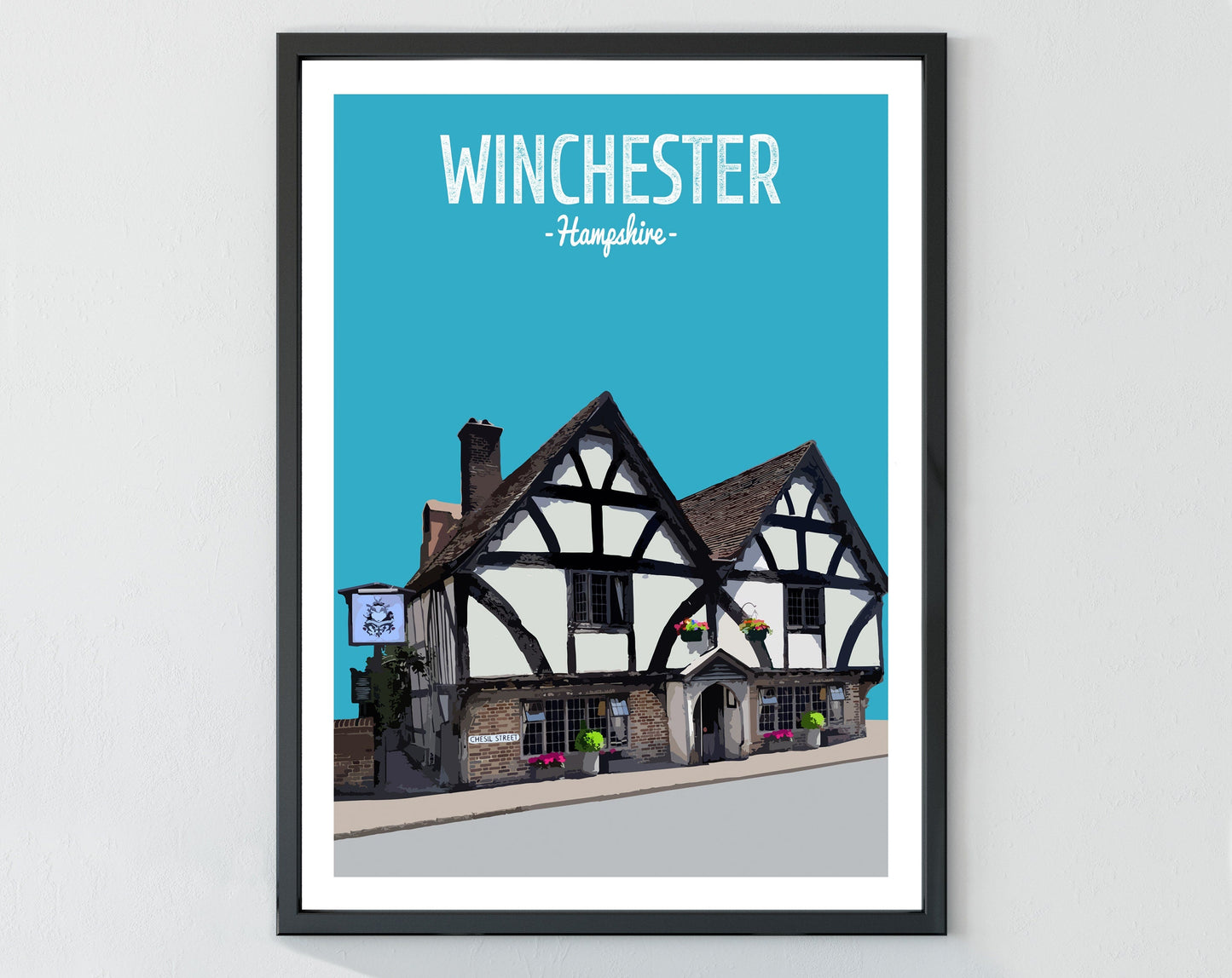 Winchester print, The Chesil Rectory pub