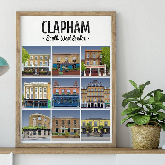 clapham pubs print