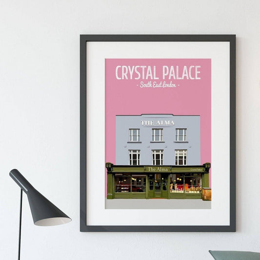 Crystal Palace print, The Alma pub