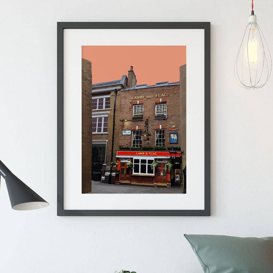 Covent Garden Print, The Lamb and Flag pub