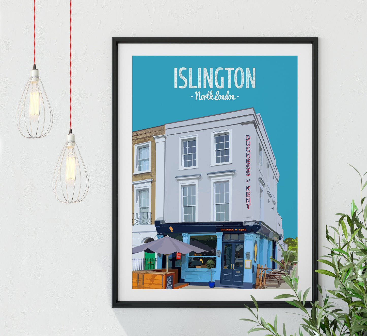 Islington print, The Duchess of Kent pub