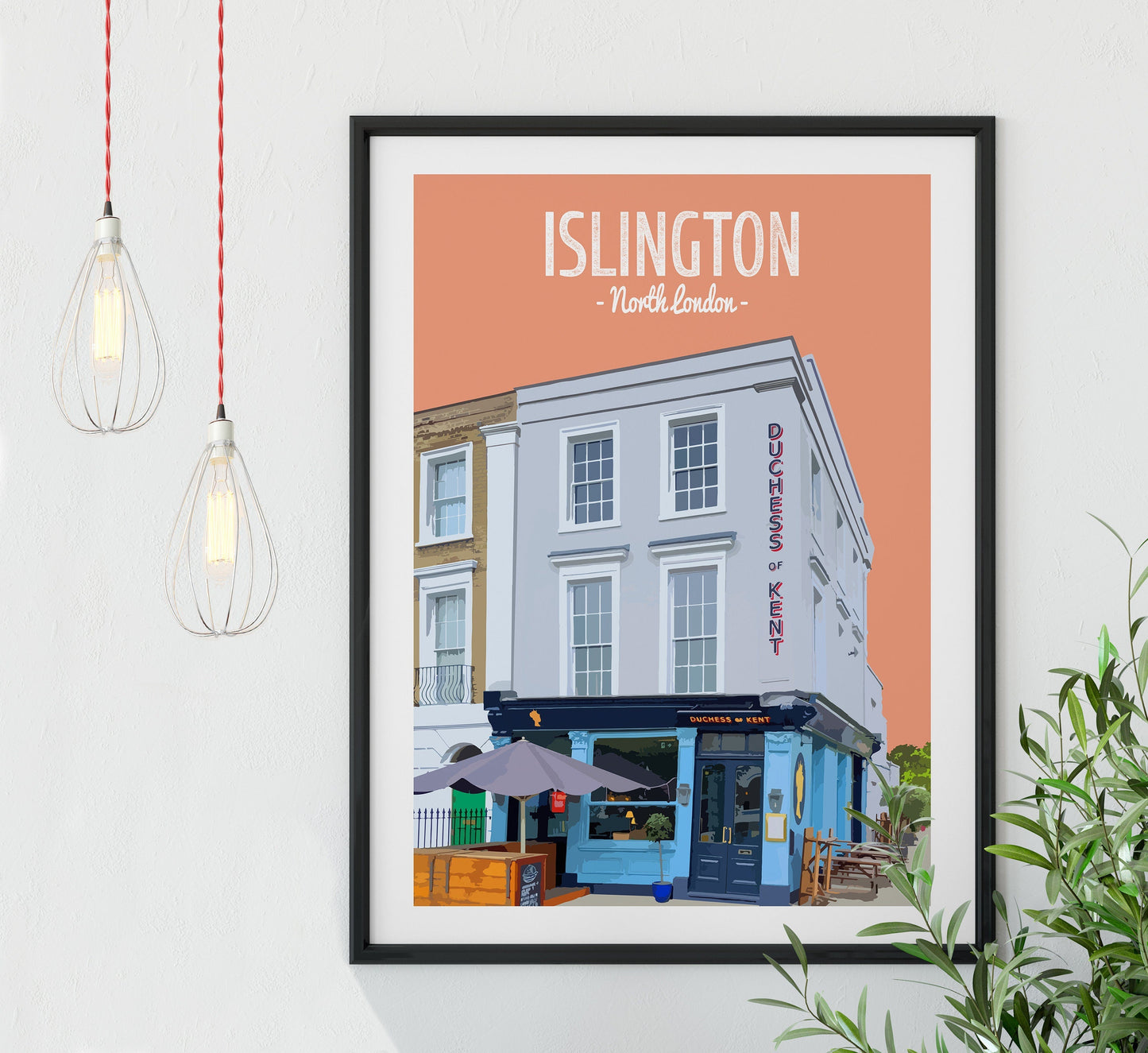 Islington print, The Duchess of Kent pub