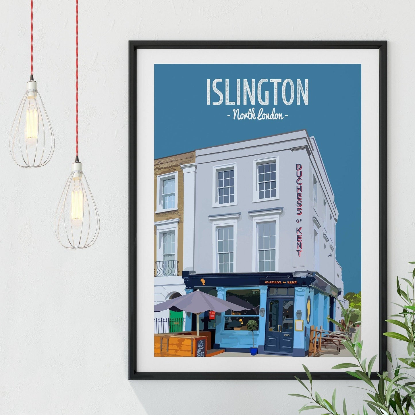 Islington print, The Duchess of Kent pub