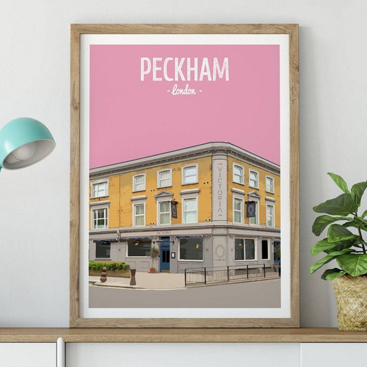 Peckham print, The Victoria Inn pub