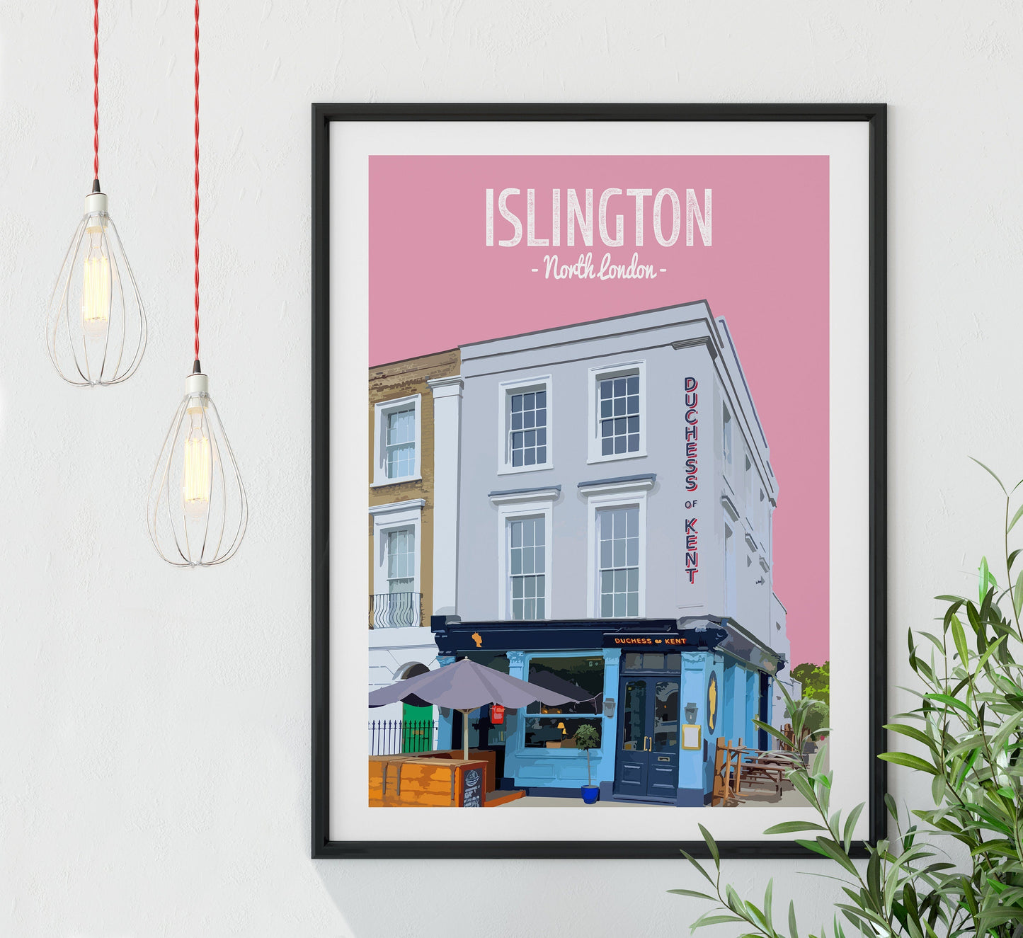 Islington print, The Duchess of Kent pub