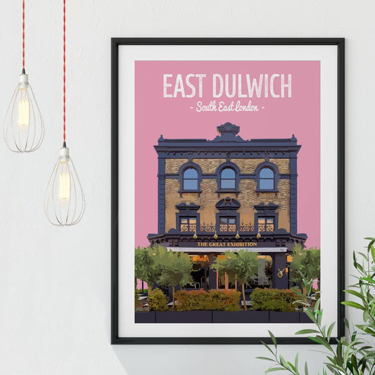 East Dulwich print, The Great Exhibition pub