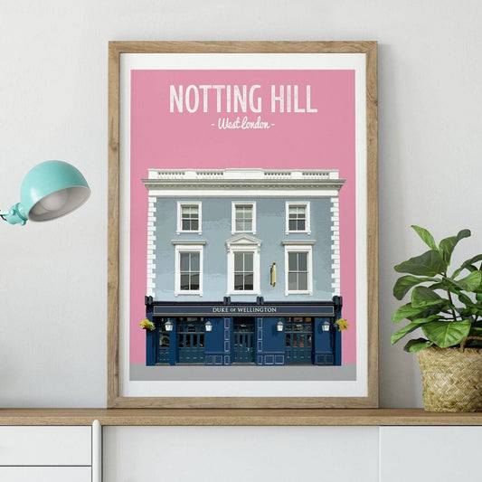 Notting Hill print, The Duke of Wellington pub