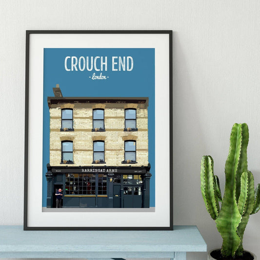 Crouch End print, The Harringay Arms pub