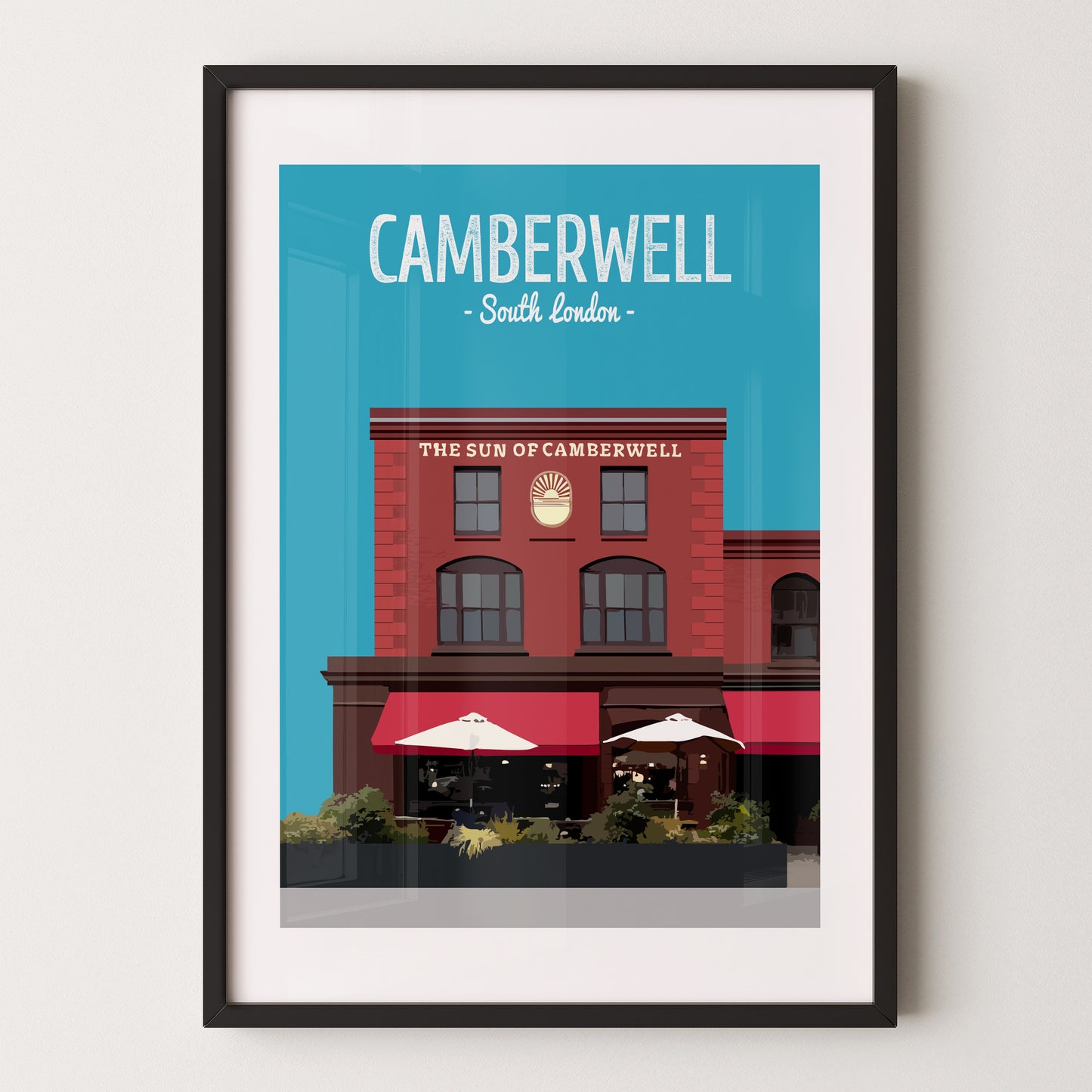 Camberwell print, The Sun of Camberwell pub