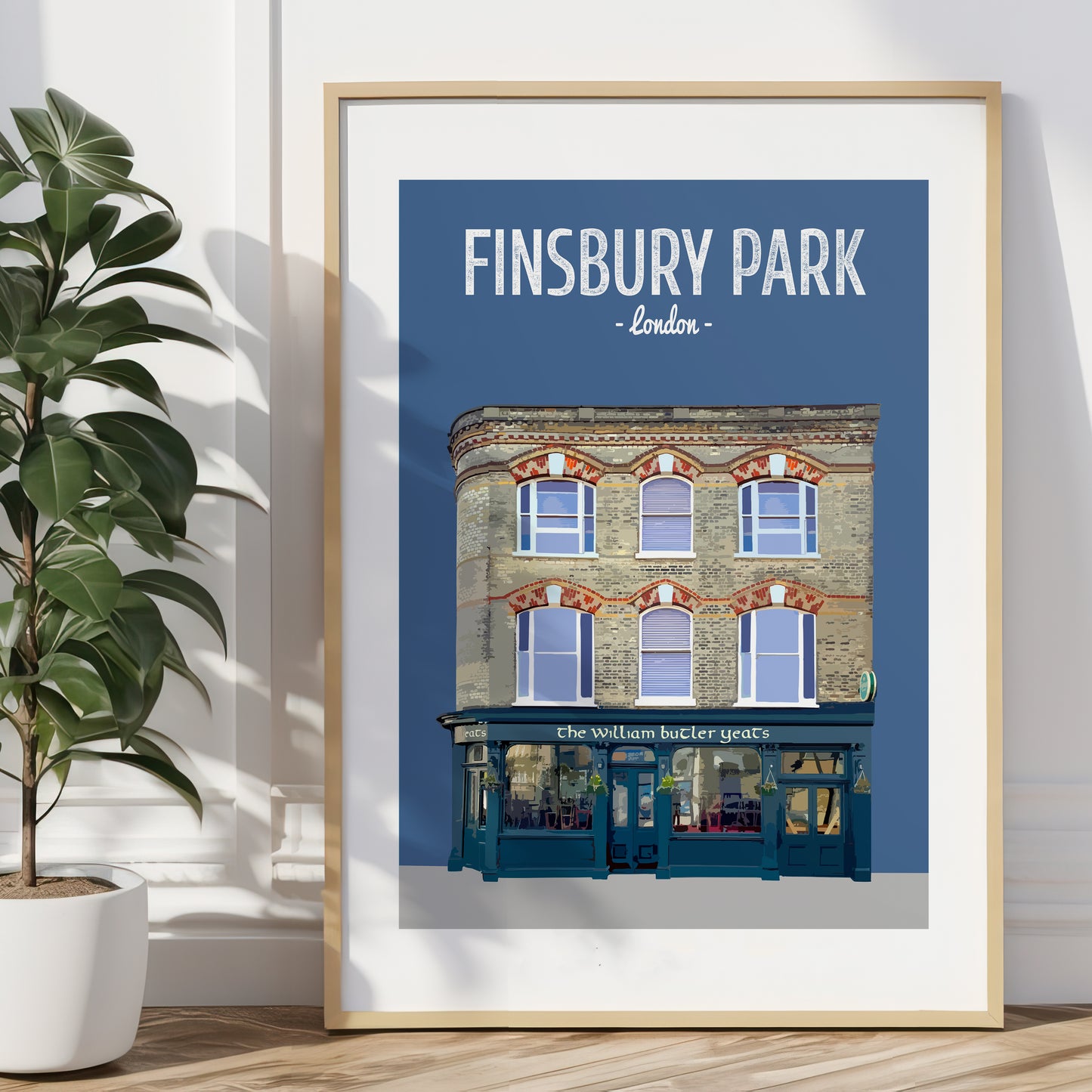 Finsbury Park print, WB Yeats pub