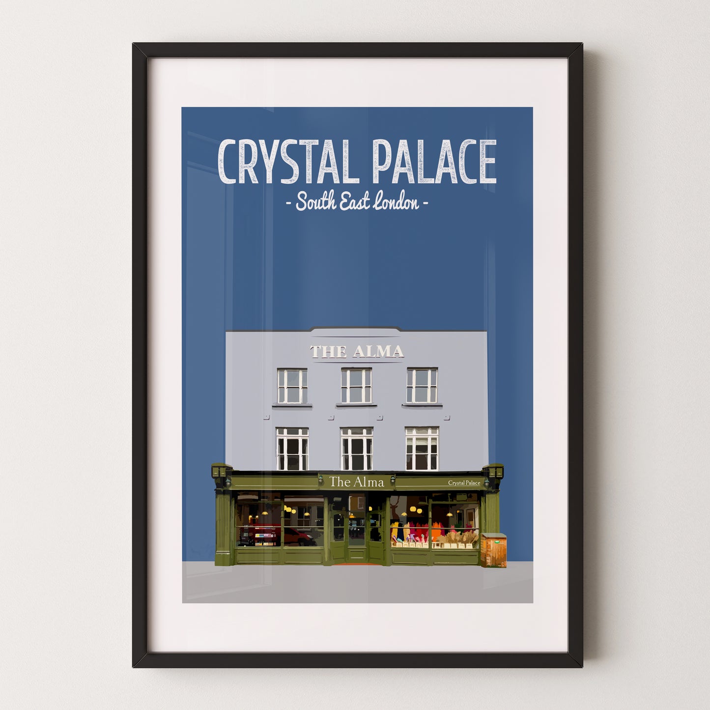 Crystal Palace print, The Alma pub