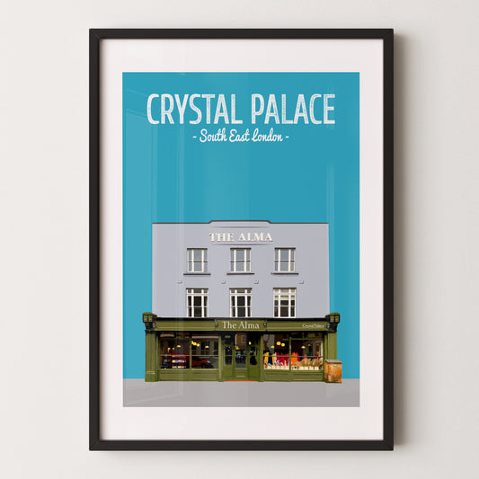 Crystal Palace print, The Alma pub