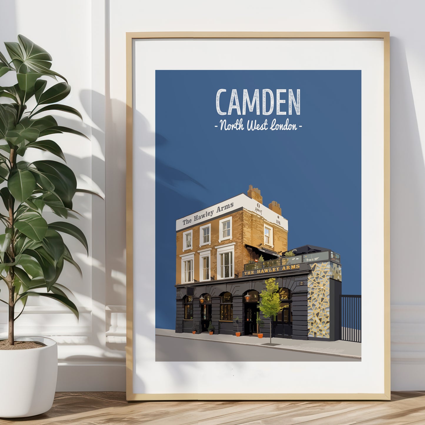 Camden print, The Hawley Arms pub