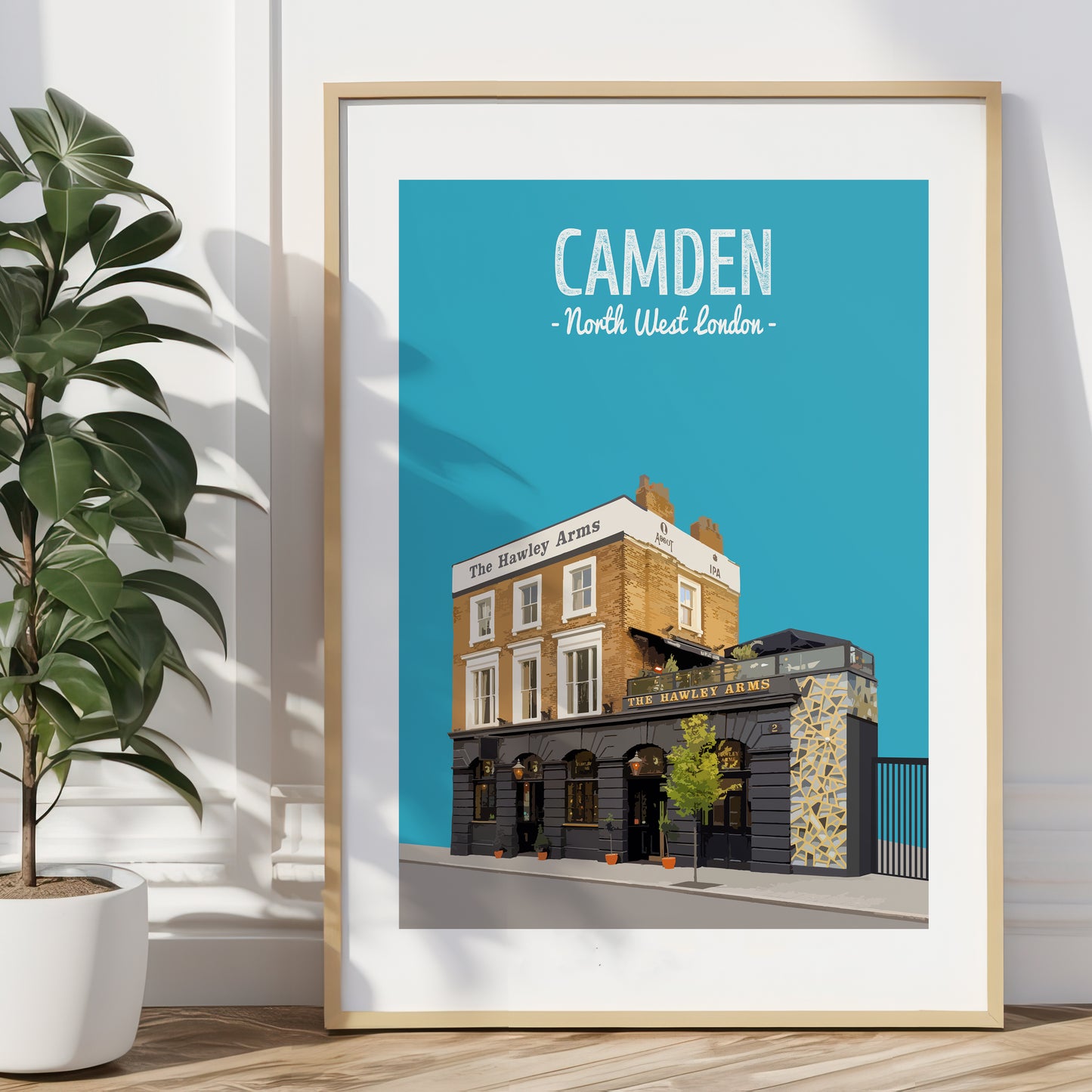 Camden print, The Hawley Arms pub